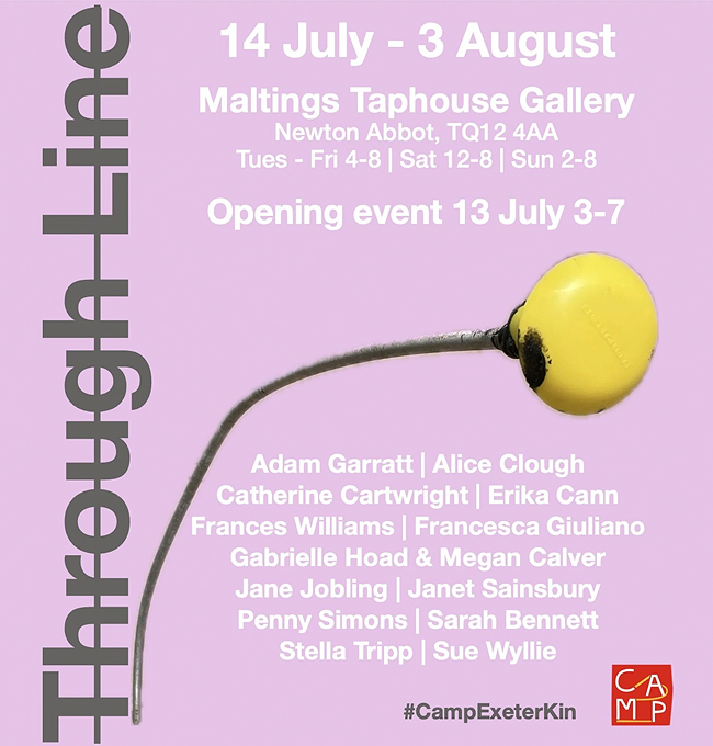 Through Line exhibition poster